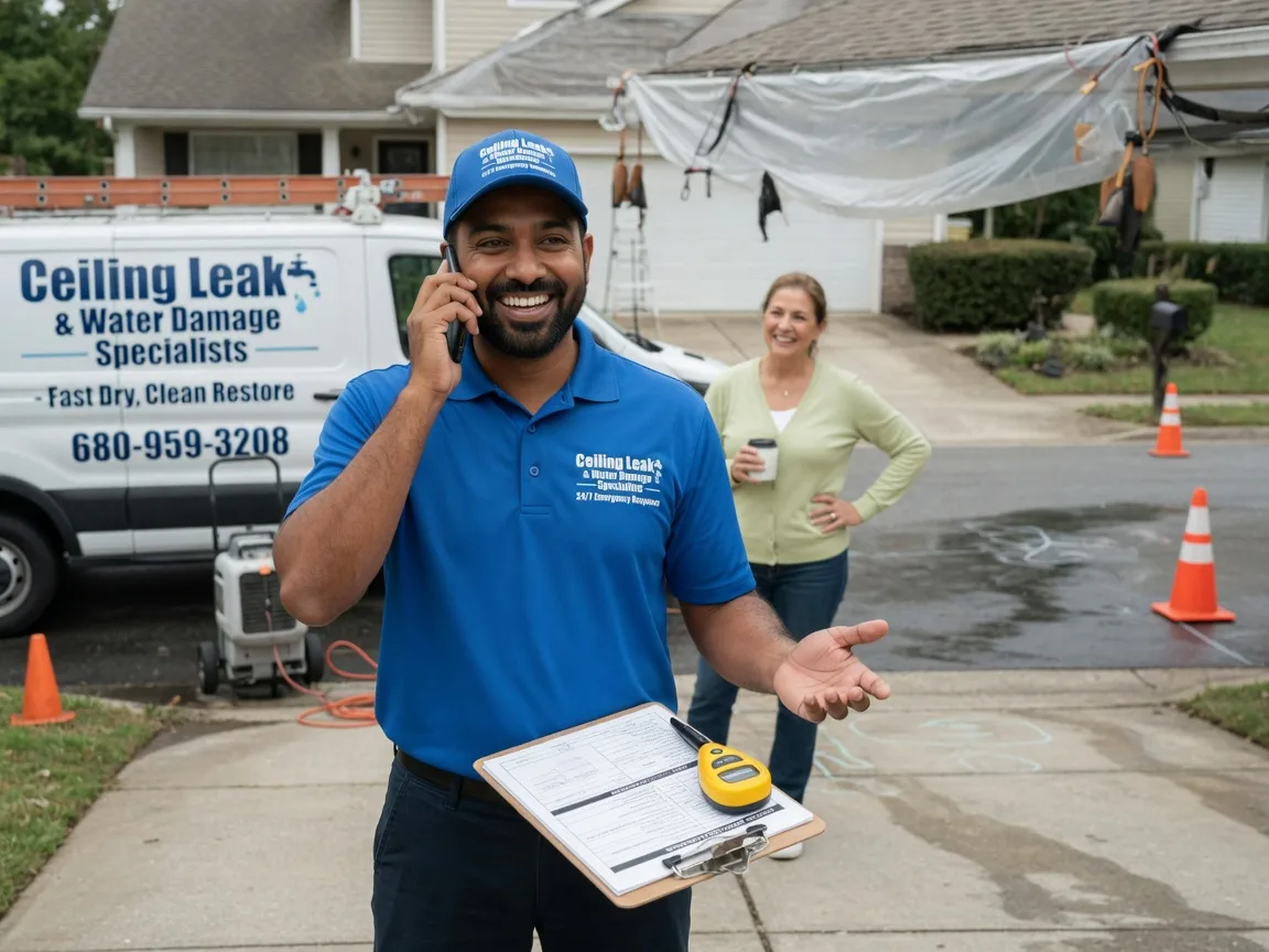Ceiling Leak Cleanup Metcalf, IL FAQs